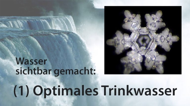 Der Trinkwasser-Katastrophe entgehen:Hexagonales Wasser selbst herstellen!